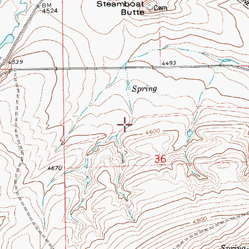 Topographic Map of 16N11E36BA__01 Well, MT