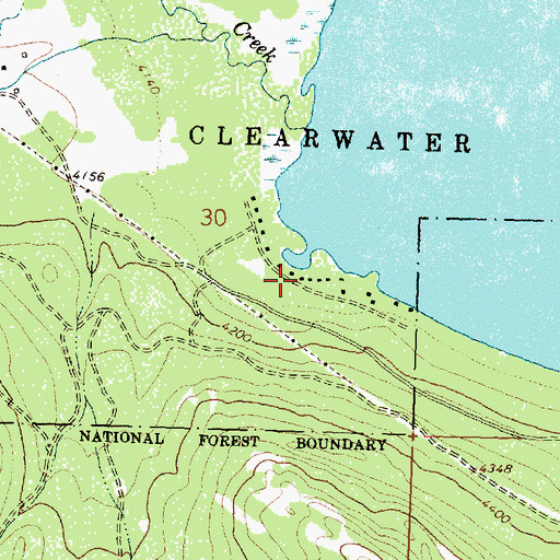 Topographic Map of 16N15W30DACB01 Well, MT