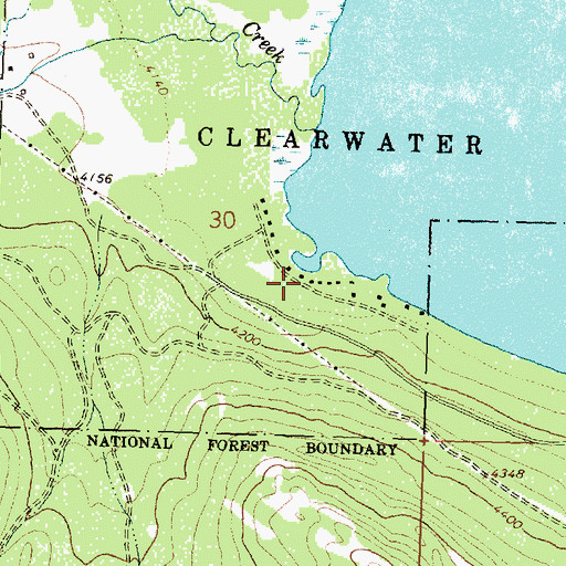 Topographic Map of 16N15W30DBDA01 Well, MT