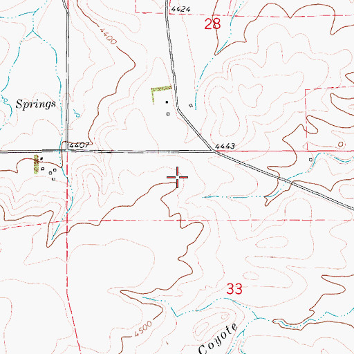 Topographic Map of 16N12E28CD__01 Well, MT
