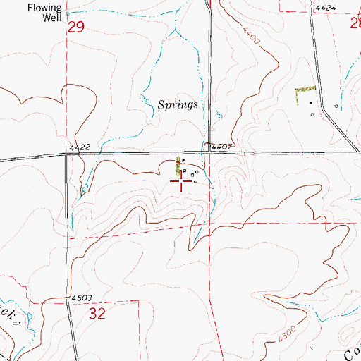 Topographic Map of 16N12E29DD__01 Well, MT
