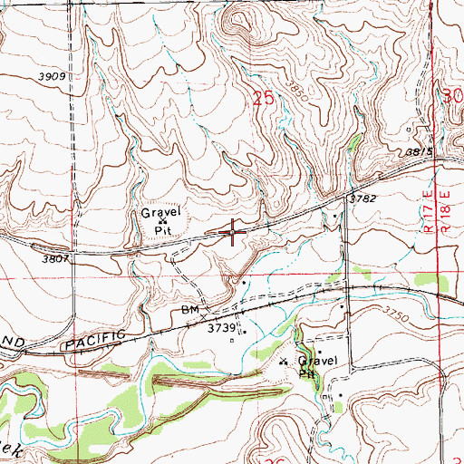 Topographic Map of 16N17E25CDDA01 Well, MT
