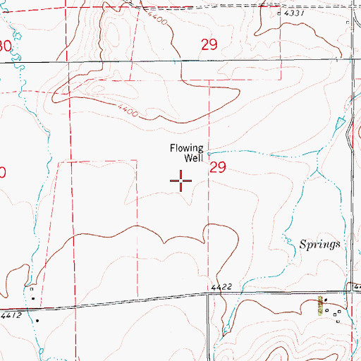 Topographic Map of 16N12E29BD__01 Well, MT