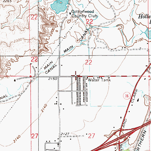 Topographic Map of 16N55E33ADD_01 Well, MT