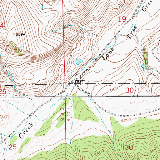 Topographic Map of 16N10E19CC__01 Spring, MT