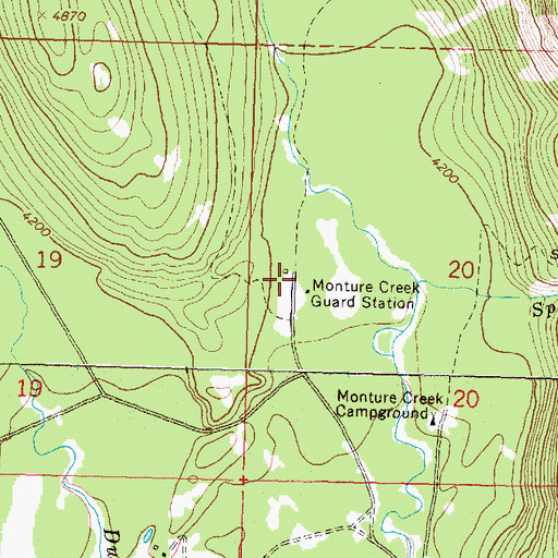 Topographic Map of 16N12W20CBBA01 Well, MT