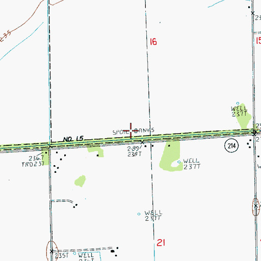 Topographic Map of Ditch Number 15, AR