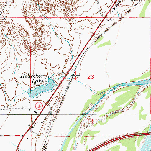 Topographic Map of 15N55E23ACC_01 Well, MT