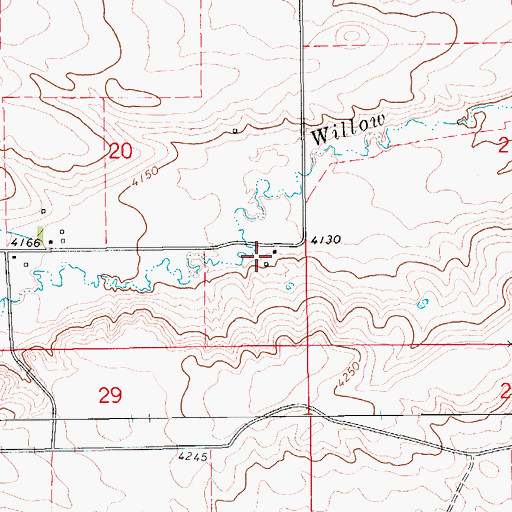 Topographic Map of 16N13E20DDA_01 Well, MT