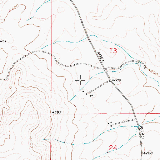 Topographic Map of 16N01E13C___01 Spring, MT