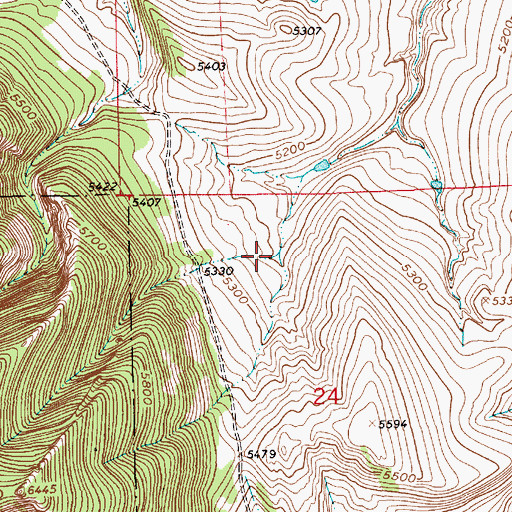 Topographic Map of 16N09E24BA__02 Spring, MT