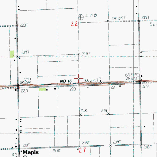 Topographic Map of Ditch Number 16, AR