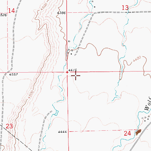 Topographic Map of 16N11E13CC__01 Well, MT