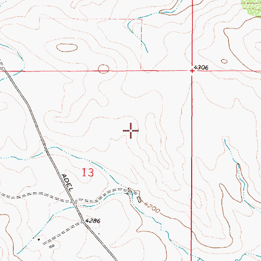 Topographic Map of 16N01E13A___01 Well, MT
