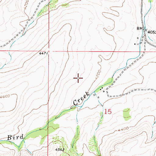 Topographic Map of 16N01E15B___01 Spring, MT