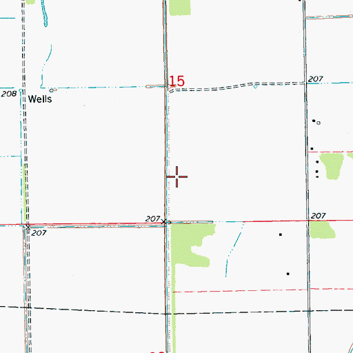 Topographic Map of Ditch Number 16, AR