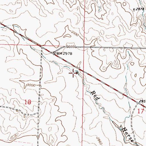 Topographic Map of 16N40E18AAD_01 Well, MT