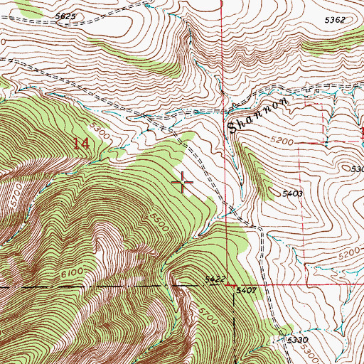 Topographic Map of 16N09E14DA__01 Spring, MT