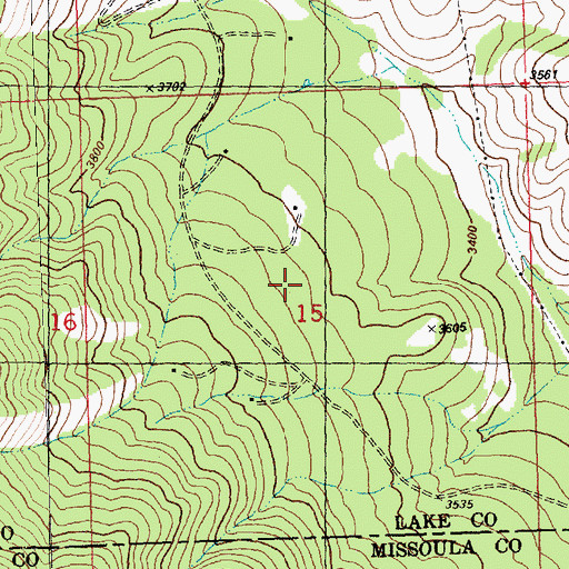 Topographic Map of 22N20W26AAAA01 Well, MT