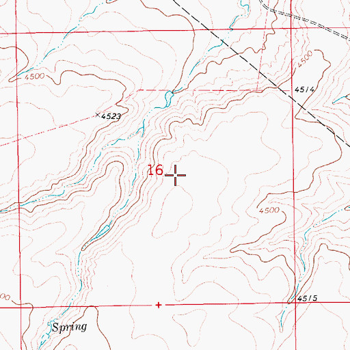 Topographic Map of 16N11E16AC__01 Spring, MT
