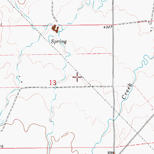 Topographic Map of 16N11E13A___01 Well, MT