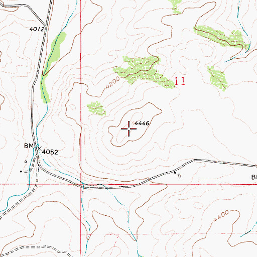 Topographic Map of 16N01E11C___01 Spring, MT