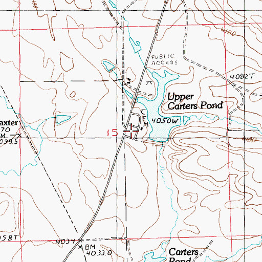 Topographic Map of 16N18E15ACCB01 Well, MT