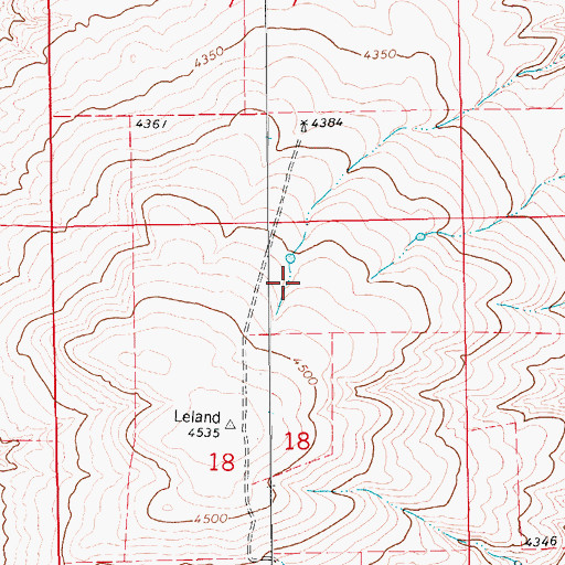 Topographic Map of 16N13E18AB__01 Well, MT