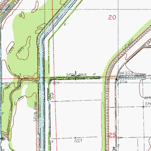Topographic Map of Ditch Number 17, AR