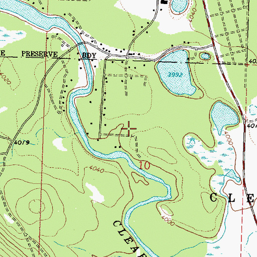 Topographic Map of 16N15W10BDBD01 Well, MT