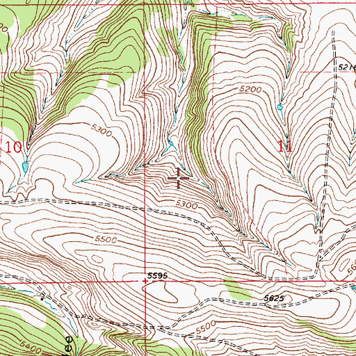 Topographic Map of 16N09E11CB__01 Spring, MT