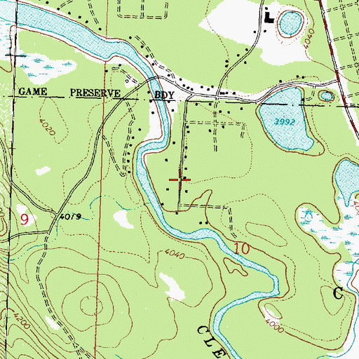Topographic Map of 16N15W10BDBB01 Well, MT