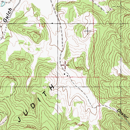 Topographic Map of 16N19E10DDBC01 Well, MT