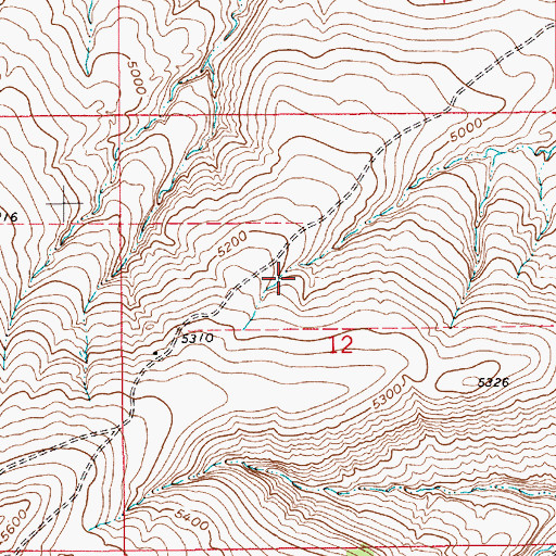 Topographic Map of 16N09E12BD__01 Spring, MT