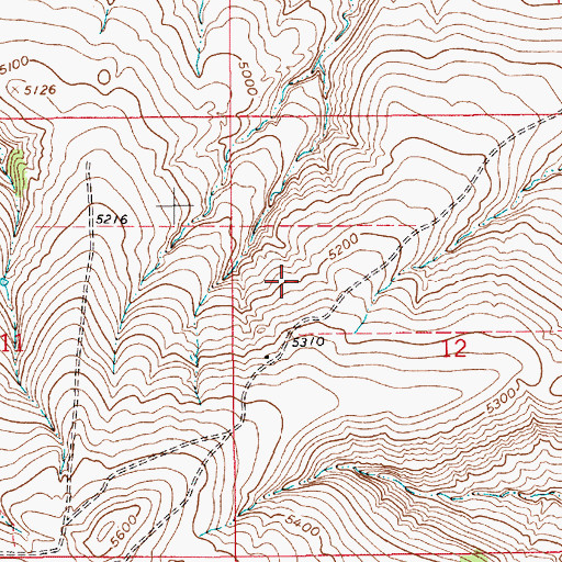 Topographic Map of 16N09E12BC__02 Spring, MT