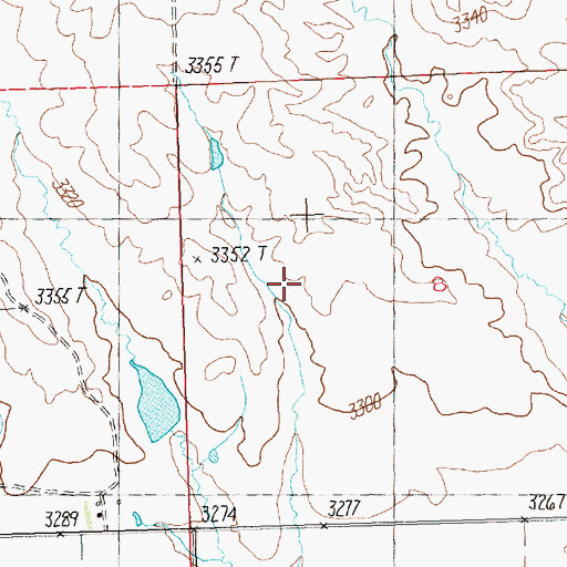 Topographic Map of 16N24E07CC__01 Well, MT