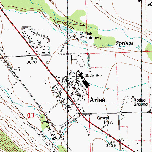 Topographic Map of 16N20W11AAD_01 Well, MT