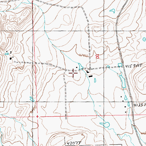 Topographic Map of 16N18E08CAB_01 Well, MT