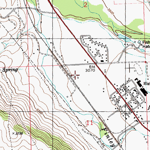 Topographic Map of 16N20W12BBBD01 Well, MT