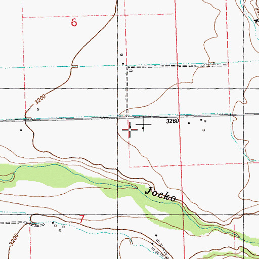 Topographic Map of 16N19W07AAB_01 Well, MT
