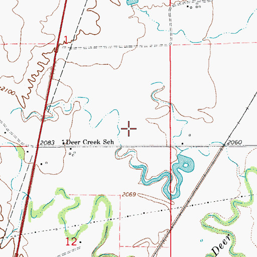 Topographic Map of 16N55E01DD__01 Well, MT