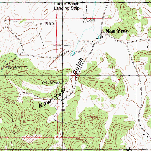 Topographic Map of 16N19E10BCDB01 Well, MT