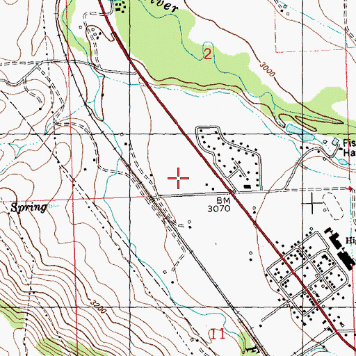 Topographic Map of 16N20W02CDD_01 Well, MT