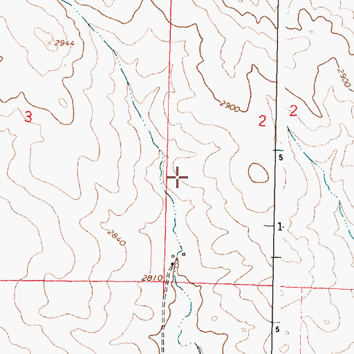 Topographic Map of 16N41E02C___01 Well, MT