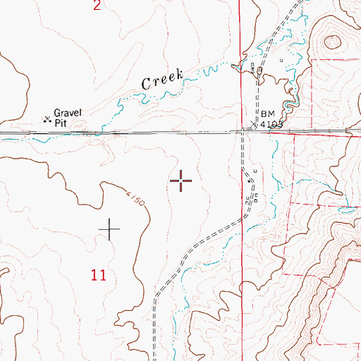 Topographic Map of 16N12E02DD__02 Well, MT