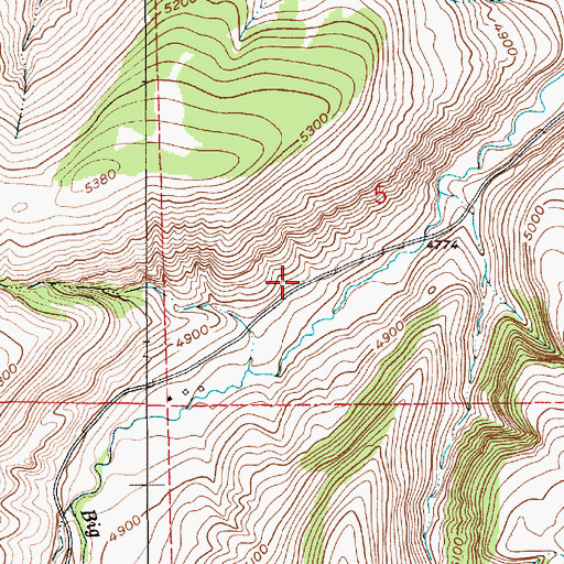 Topographic Map of 16N09E05C___01 Well, MT