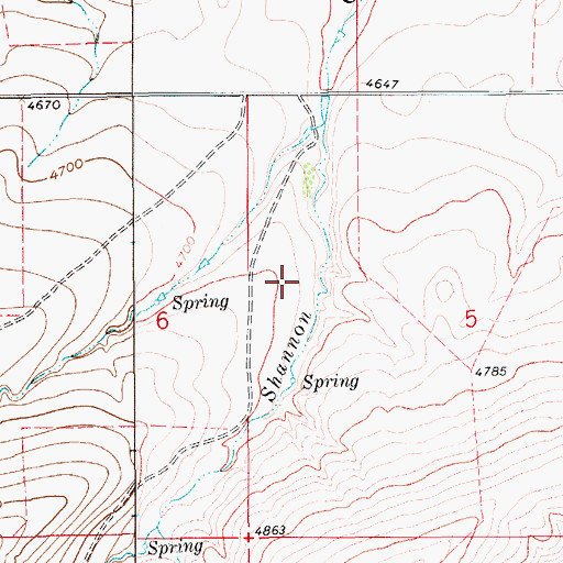Topographic Map of 16N10E05BC__02 Well, MT