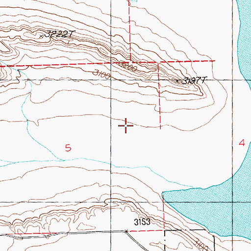 Topographic Map of 15N25E04CCD_01 Well, MT