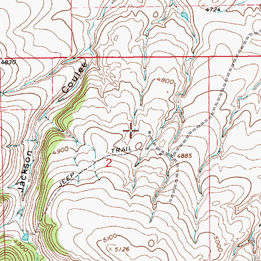 Topographic Map of 16N09E02AC__01 Spring, MT