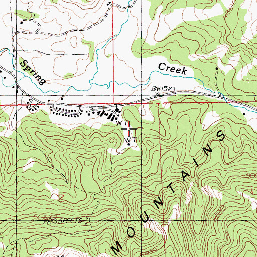 Topographic Map of 16N19E02A___01 Well, MT